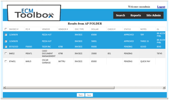 ECM Toolbox's Guest View Results